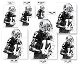 Davante Adams Las Vegas Raiders Football Art Poster