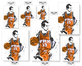 Steve Nash Phoenix Suns Basketball Art Poster