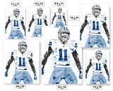 Micah Parsons Dallas Cowboys Football Art Poster