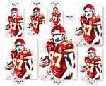 Travis Kelce Kansas City Chiefs Football Art Poster