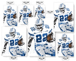 Emmitt Smith Dallas Cowboys Football Art Poster