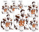 Myles Garrett Cleveland Browns Football Art Poster