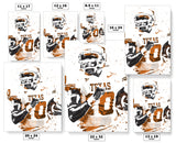 Vince Young Texas Longhorns NCAA College Art Poster
