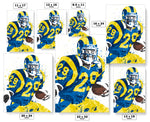 Eric Dickerson Los Angeles Rams Football Art Poster