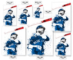 Jose Bautista Bat Flip Toronto Blue Jays Baseball Art Poster