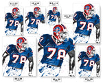 Bruce Smith Buffalo Bills Football Art Poster