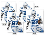 Emmitt Smith Dallas Cowboys Football Art Poster