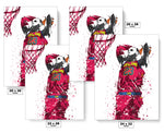 LeBron James Dunk Cleveland Cavaliers Basketball Art Poster