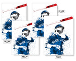 Jose Bautista Bat Flip Toronto Blue Jays Baseball Art Poster