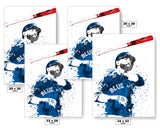 Jose Bautista Bat Flip Toronto Blue Jays Baseball Art Poster