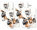 Vince Young Texas Longhorns NCAA College Art Poster