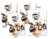 Vince Young Texas Longhorns NCAA College Art Poster