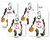 Evan Mobley Cleveland Cavaliers Basketball Art Poster