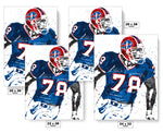 Bruce Smith Buffalo Bills Football Art Poster