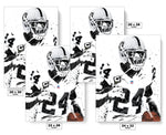 Charles Woodson White Jersey Las Vegas Raiders Football Art Poster